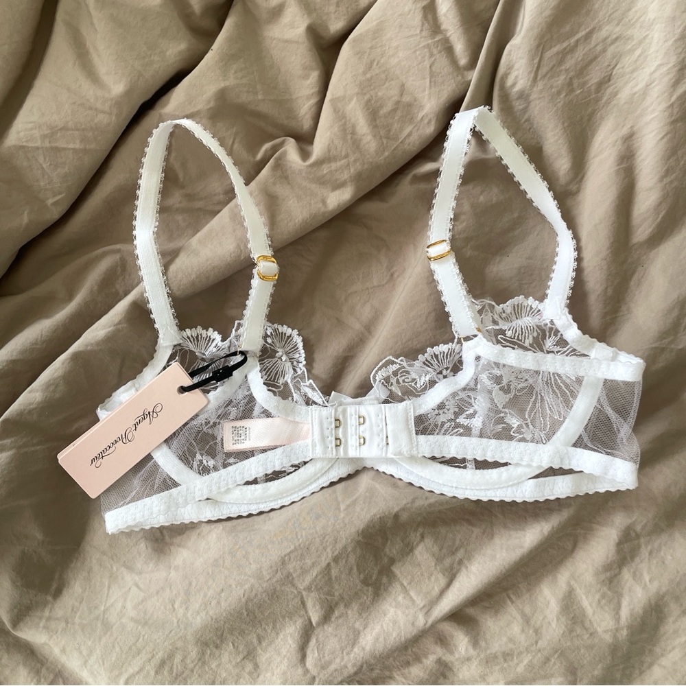 Agent Provocateur White Floral Lace Bra - Picture 2 of 3